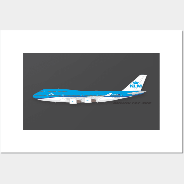 KLM Airlines Boeing 747 400 Wall Art by GregThompson